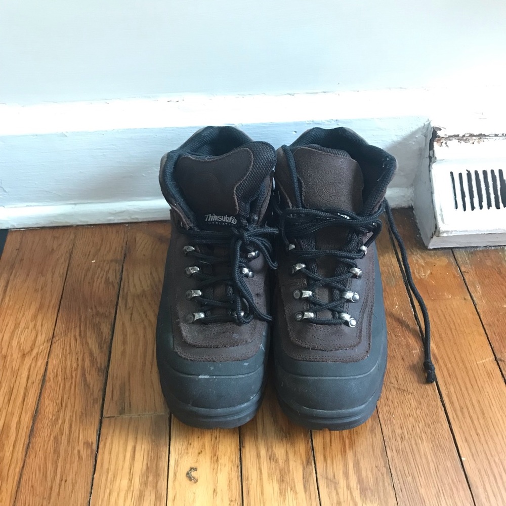 Leather Winter Waterproof Thinsulate Ankle High Boots by Hush Puppies Size 5.5